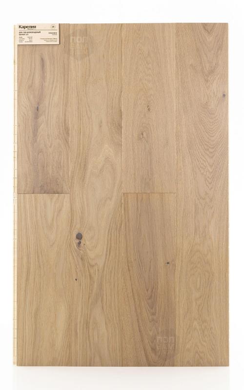 Паркетная доска Karelia Дуб 138 Шоколадный бархат масло 1п