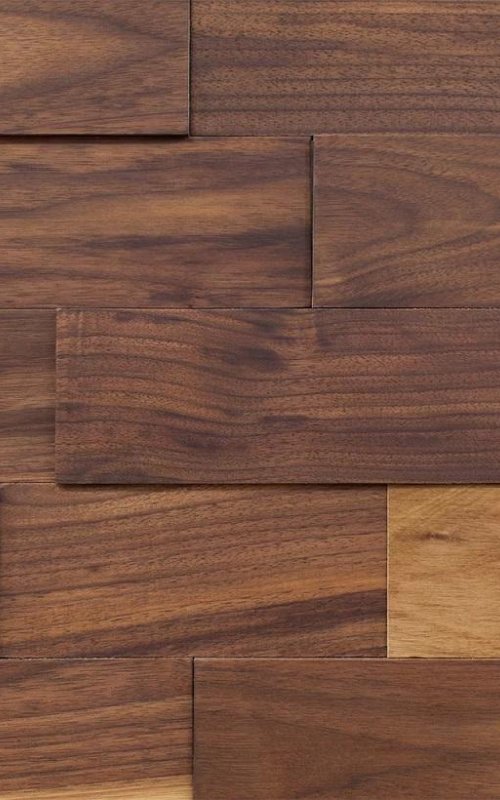 Мозаика и 3D панели из дерева Difard Орех Черный