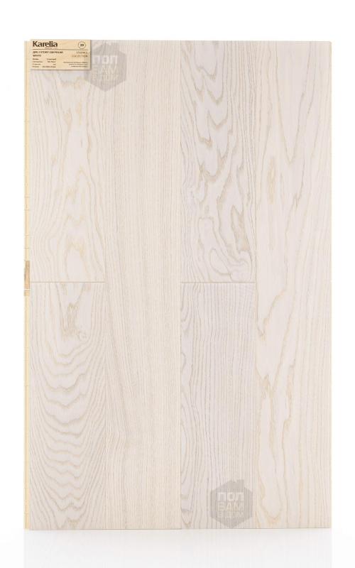 Паркетная доска Karelia Дуб 4 STORY 138 POLAR WHITE