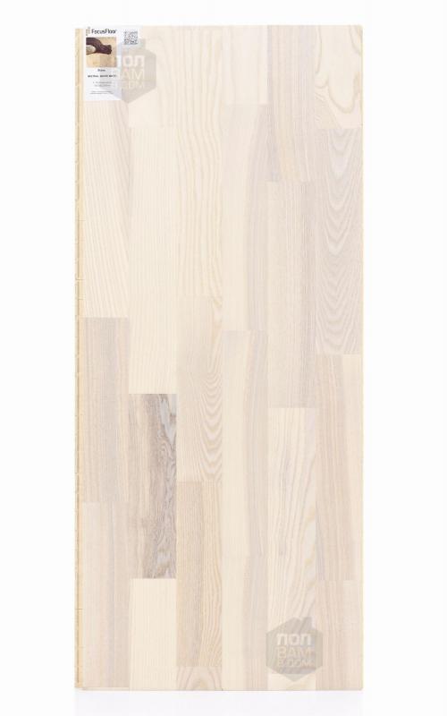 Паркетная доска Focus Floor Ясень Mistral White Matt 3S